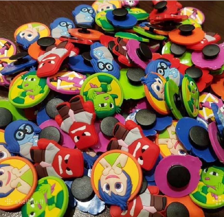 Crocs aksesuarai 5 rūšių iš "Inside out" filmuko