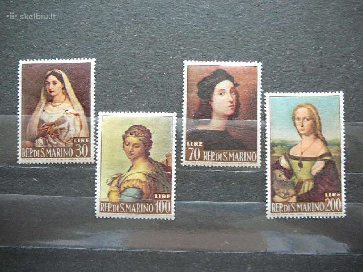 Daile Rafaelis San Marinas 1963 Mnh smr760