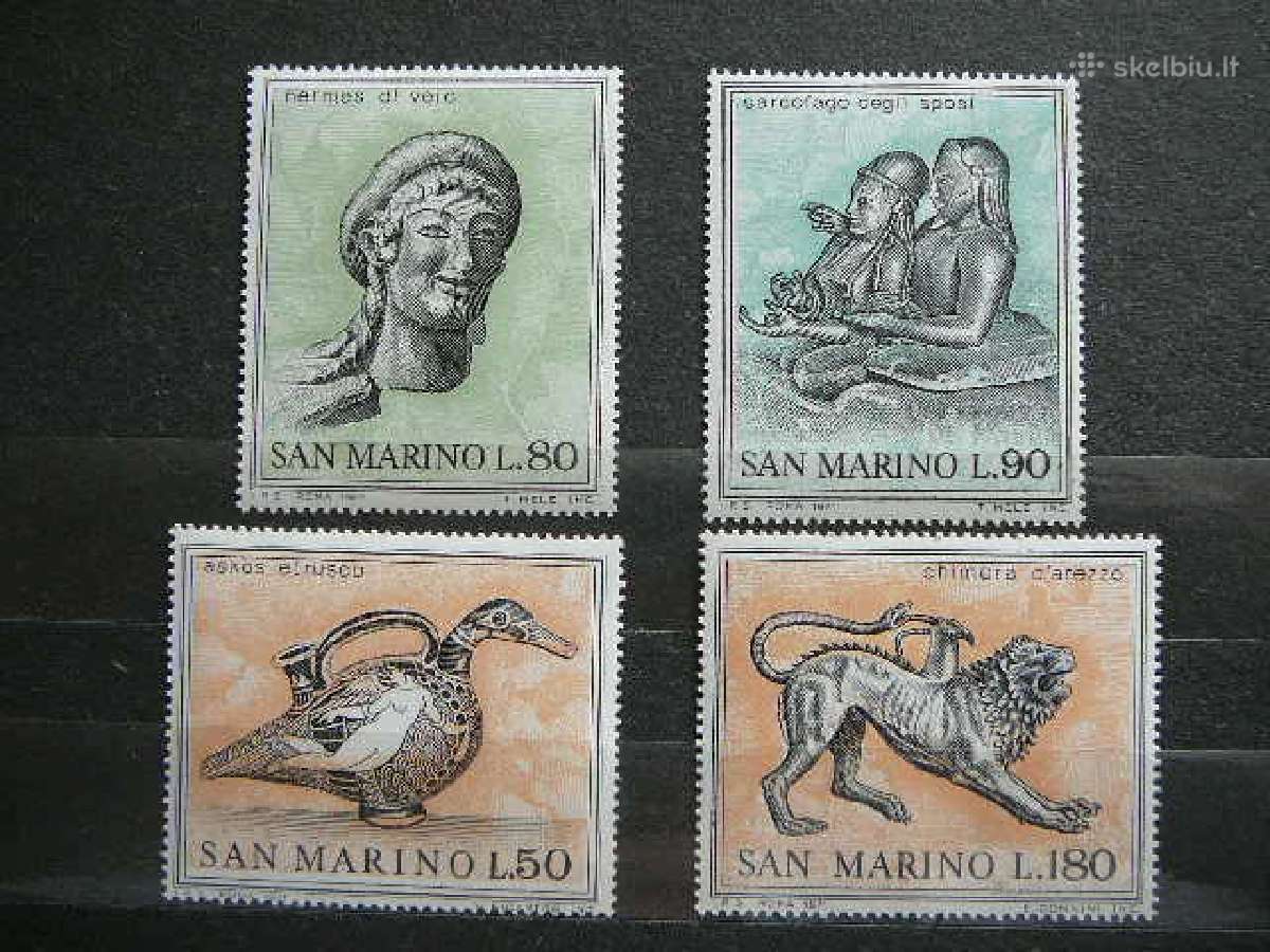 Etrusku daile San Marinas 1971 Mnh smr980