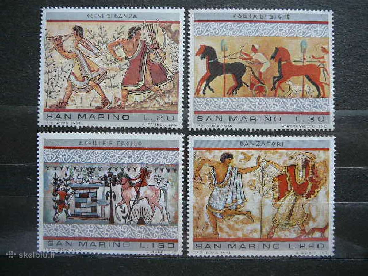 Etrusku daile San Marinas 1975 Mnh smr1083