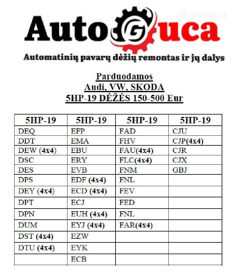 Automatinių pavarų dėžių remontas Powershitf Dsg - nuotraukos Nr. 8