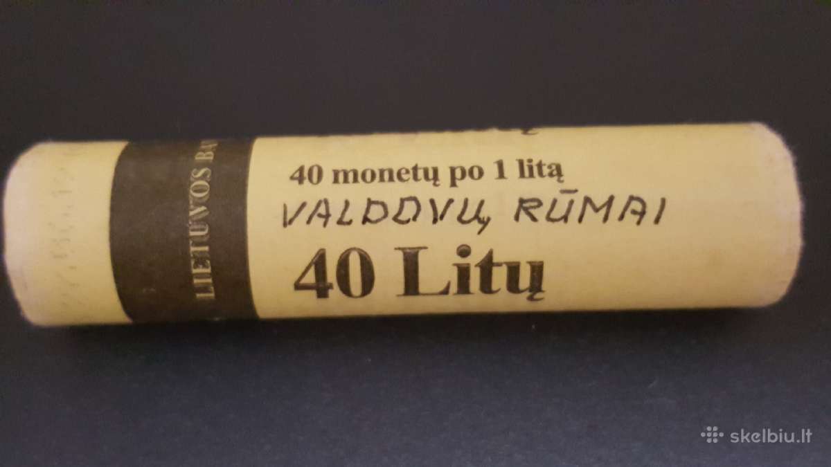 Litų ir eurų monetos ritinėliuose - nuotraukos Nr. 10