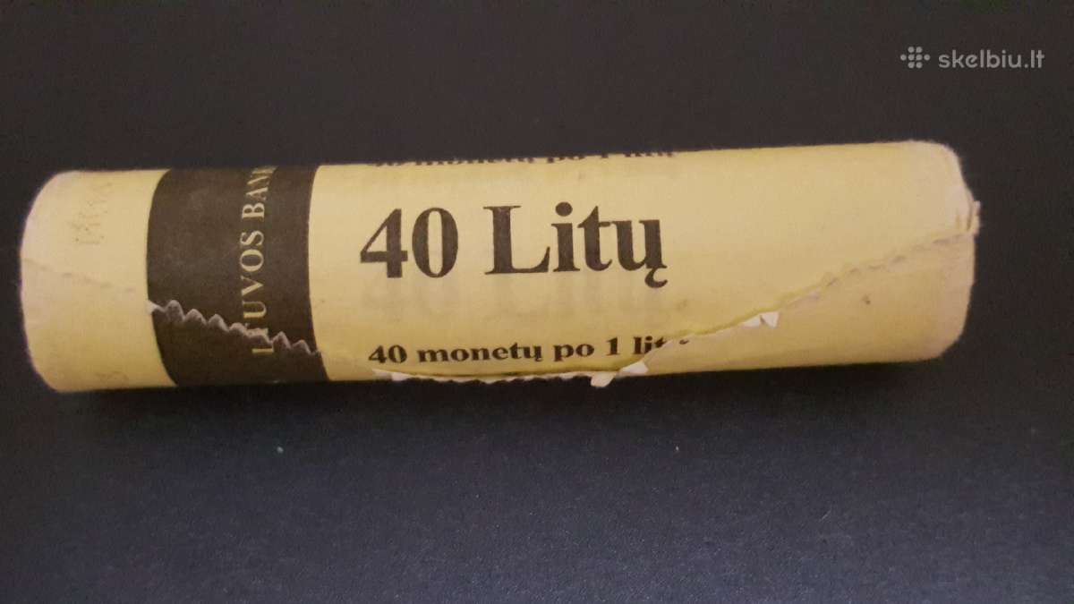 Litų ir eurų monetos ritinėliuose - nuotraukos Nr. 11