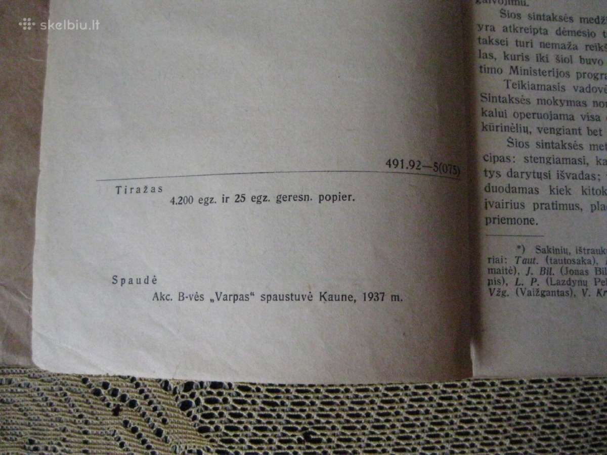 Lietuvos prieskario knyga. .zr. foto. gal kole - nuotraukos Nr. 3