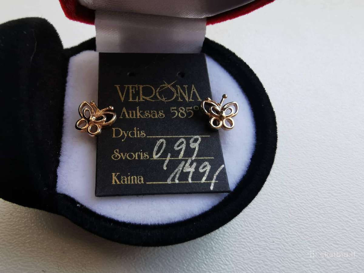 Parduodami Auksiniai Auskarai