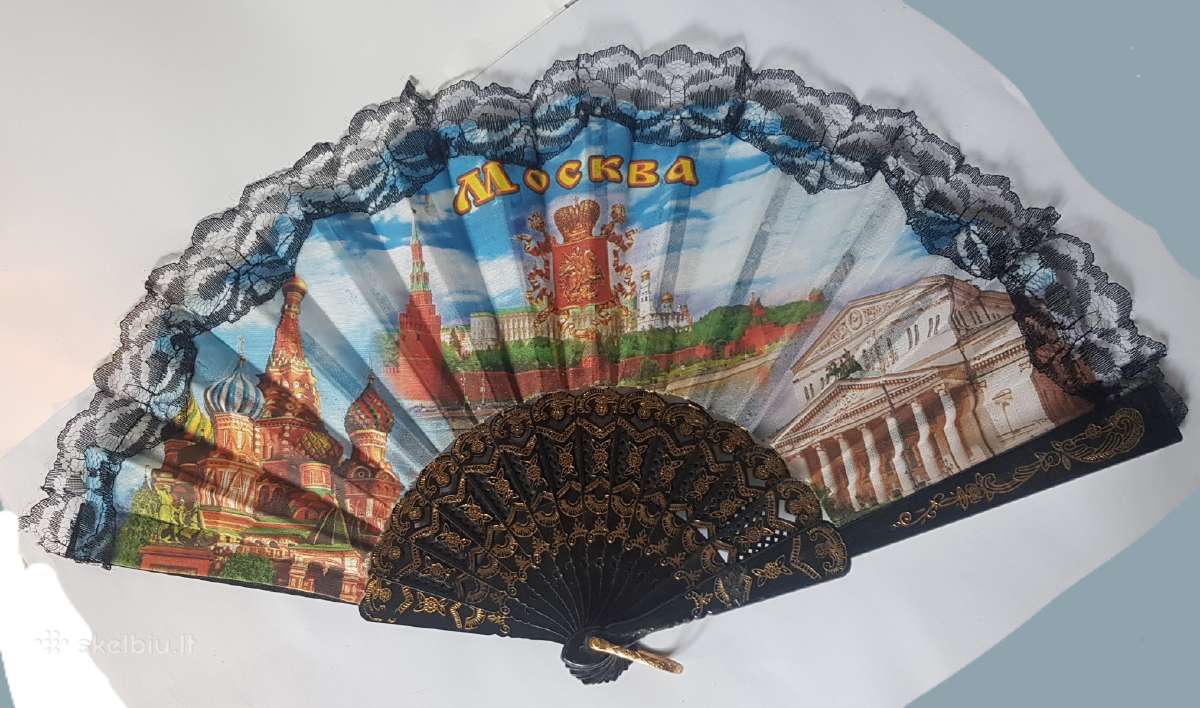 Vėduoklė suvenyrinė "Moskva"