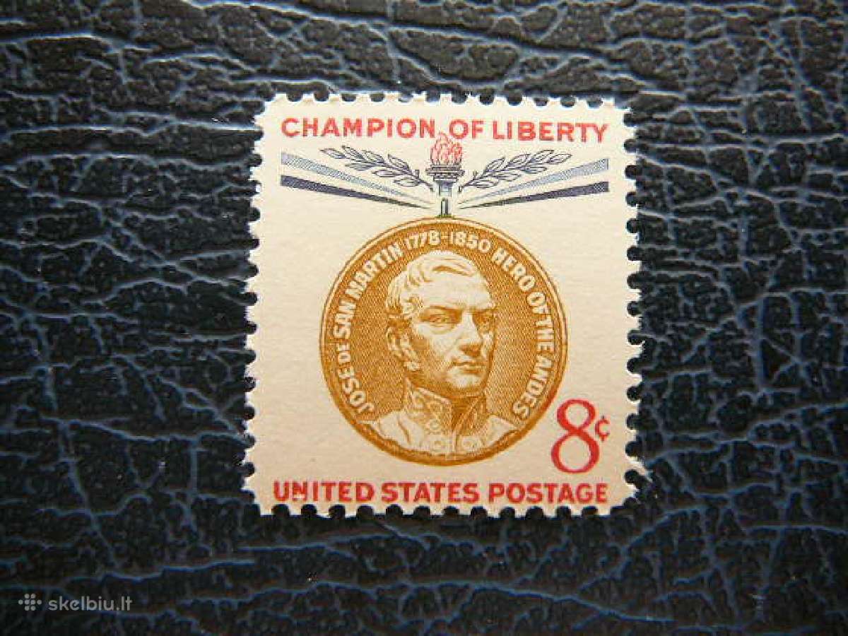 Izymus zmones J. de San Martin JAV Mnh uss749
