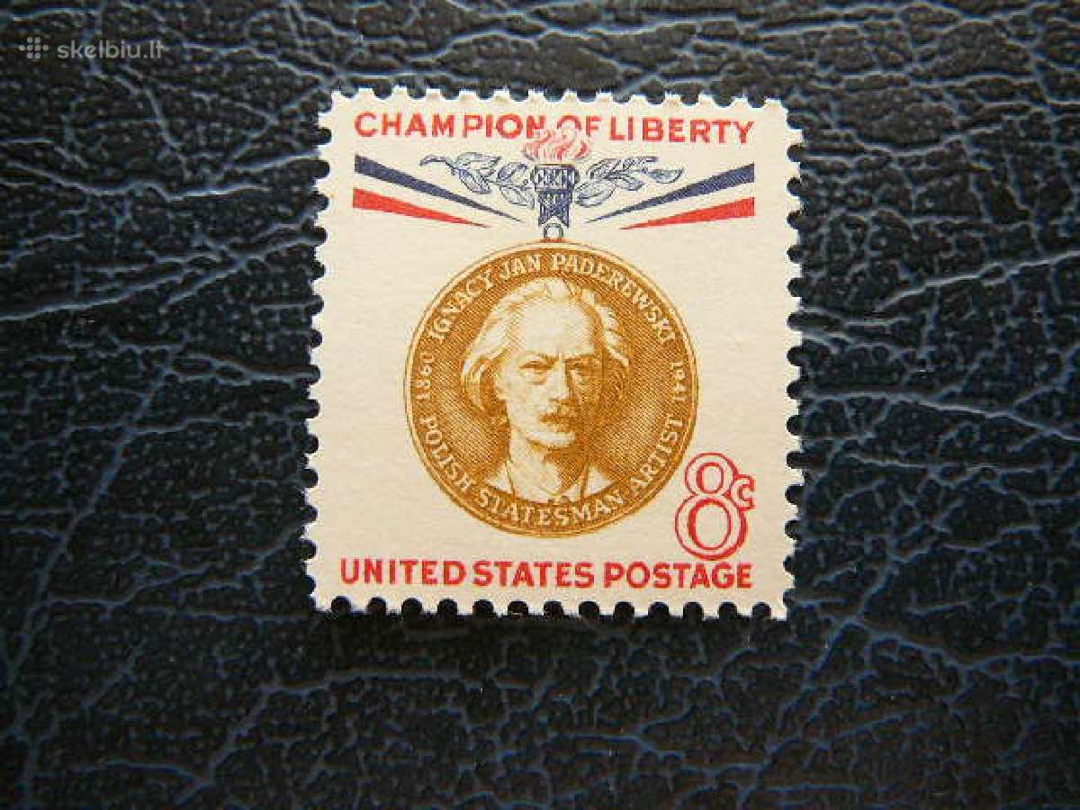 Izymus zmones I. J. Paderevskis JAV Mnh uss790