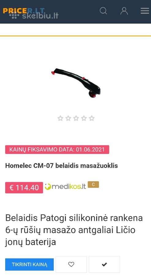 Homelec Cm-07 belaidis masažuoklis - nuotraukos Nr. 6