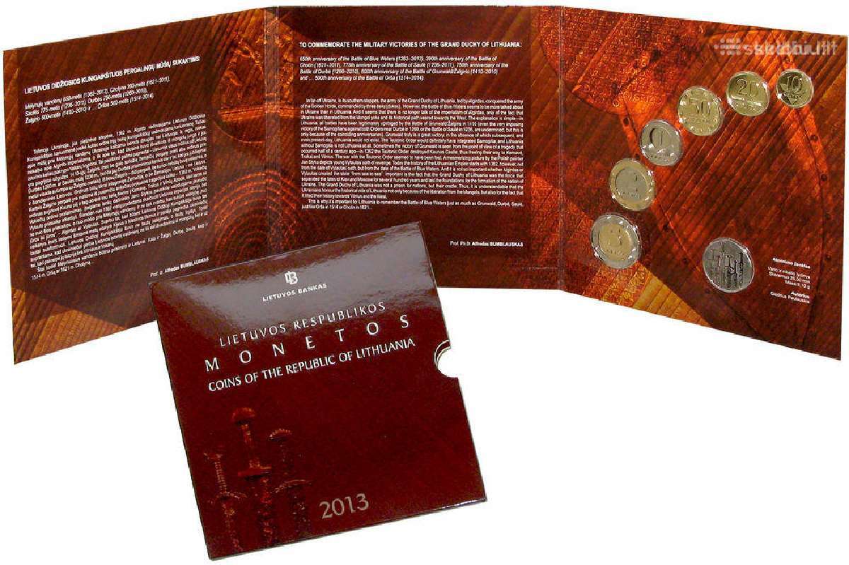 2013 Lietuva, Lito monetų Bu rinkinys - nuotraukos Nr. 2