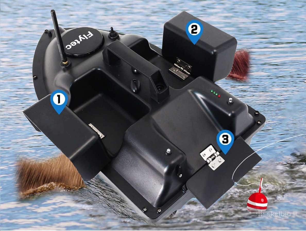 Flytec V010 pašarų laivelis su GPS navigacija - nuotraukos Nr. 4