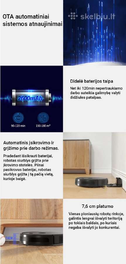 Galingas plaunantis robotas siurblys Abir X8 / X9 - nuotraukos Nr. 13