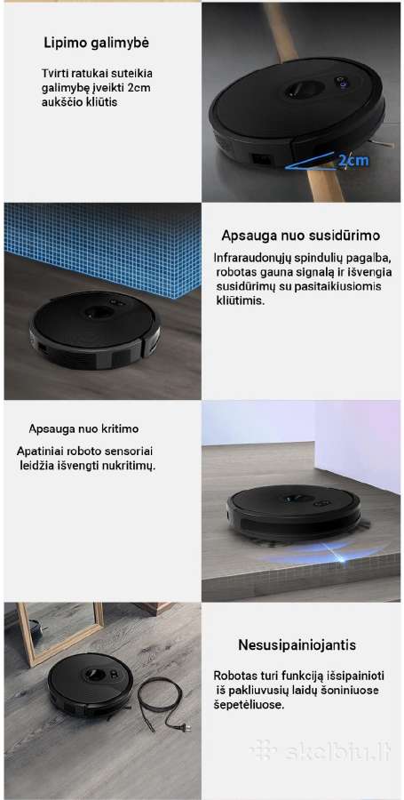 Galingas plaunantis robotas siurblys Abir X8 / X9 - nuotraukos Nr. 14