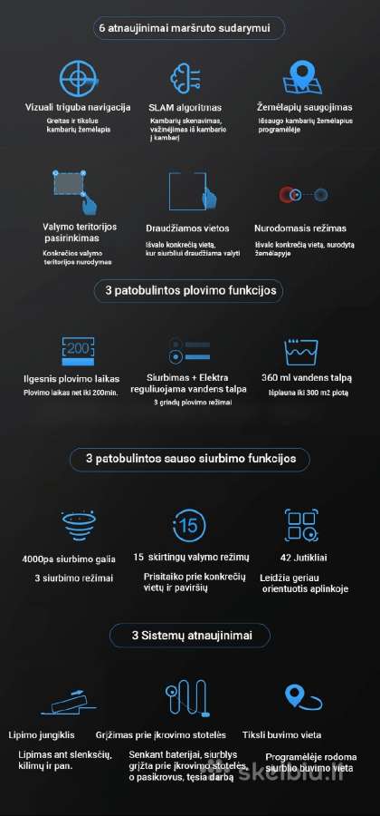 Galingas plaunantis robotas siurblys Abir X8 / X9 - nuotraukos Nr. 10