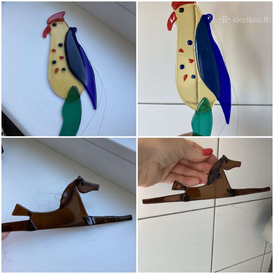 Kabinamos stiklo figūrėlės