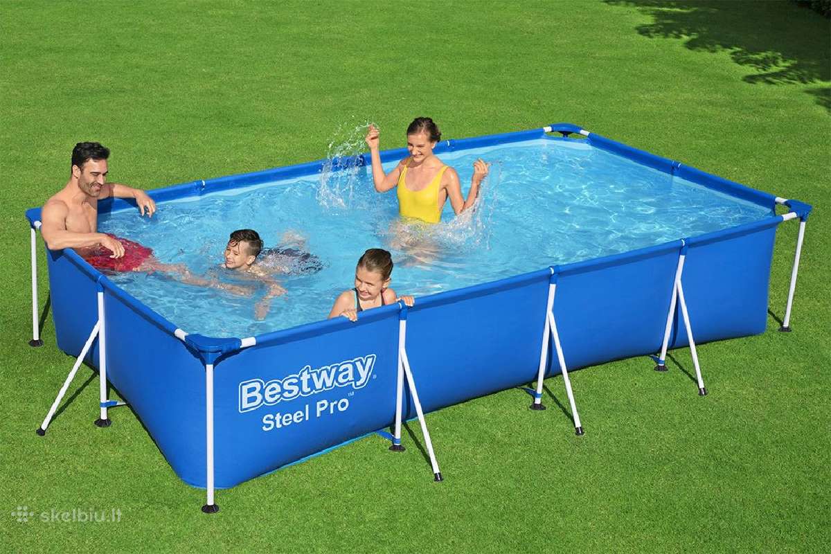 Karkasinis Bestway baseinas 4.00m x 2.11m x 81cm