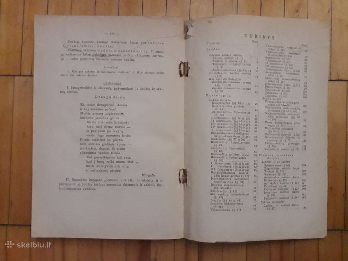 Lietuvių kalbos gramatika 1933 metai. - nuotraukos Nr. 3