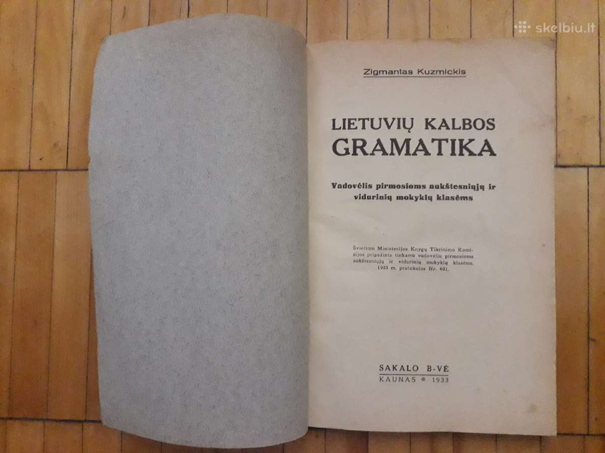 Lietuvių kalbos gramatika 1933 metai - nuotraukos Nr. 2