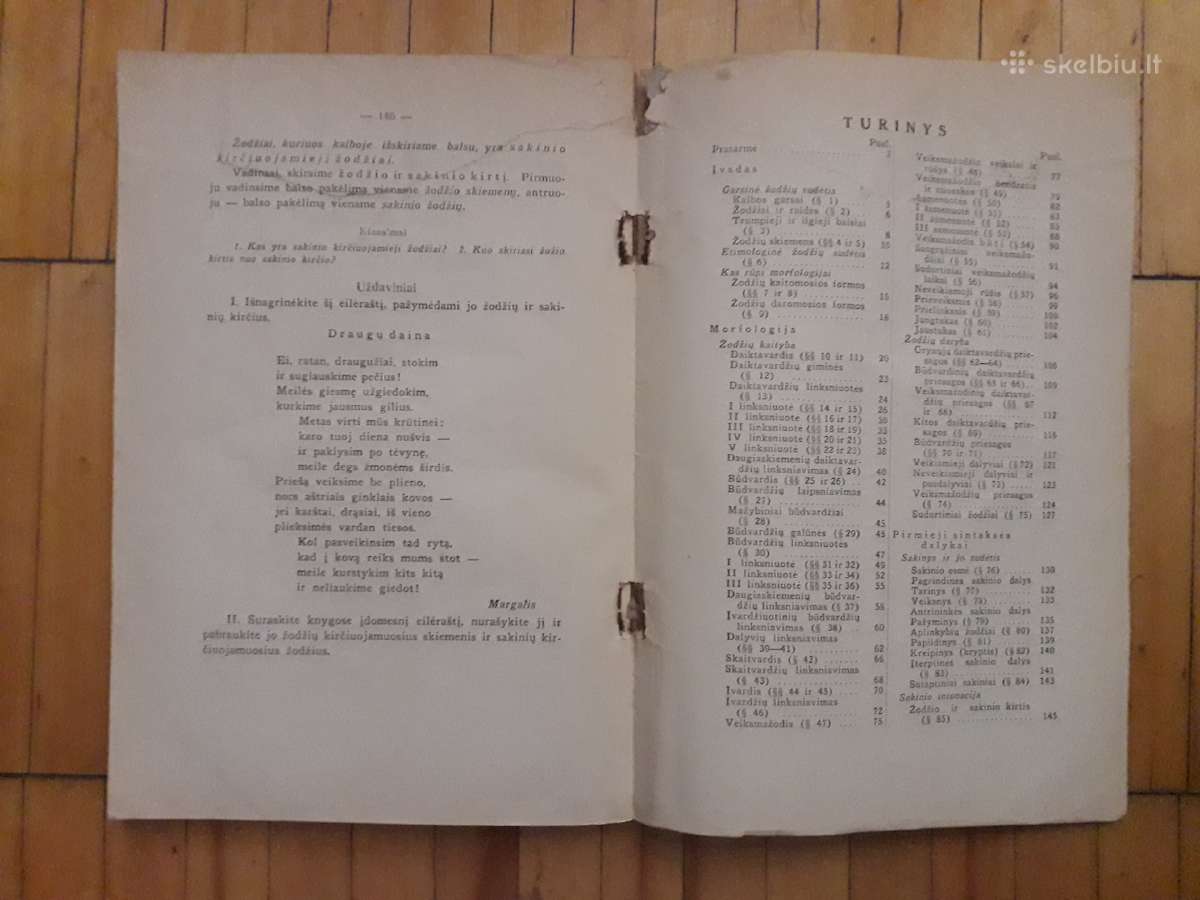 Lietuvių kalbos gramatika 1933 metai - nuotraukos Nr. 3