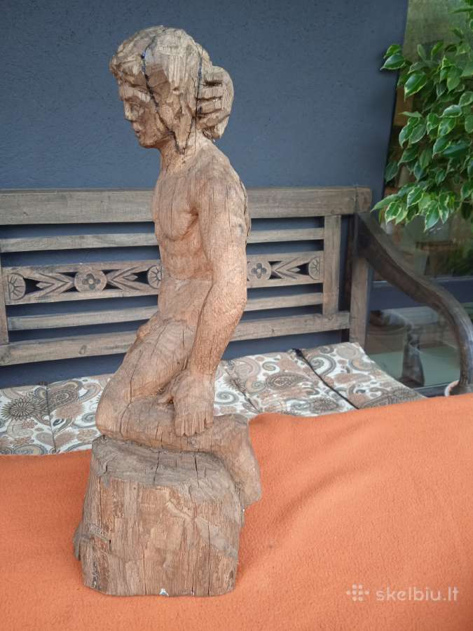 Sena medine 37 cm statulele "vyras"