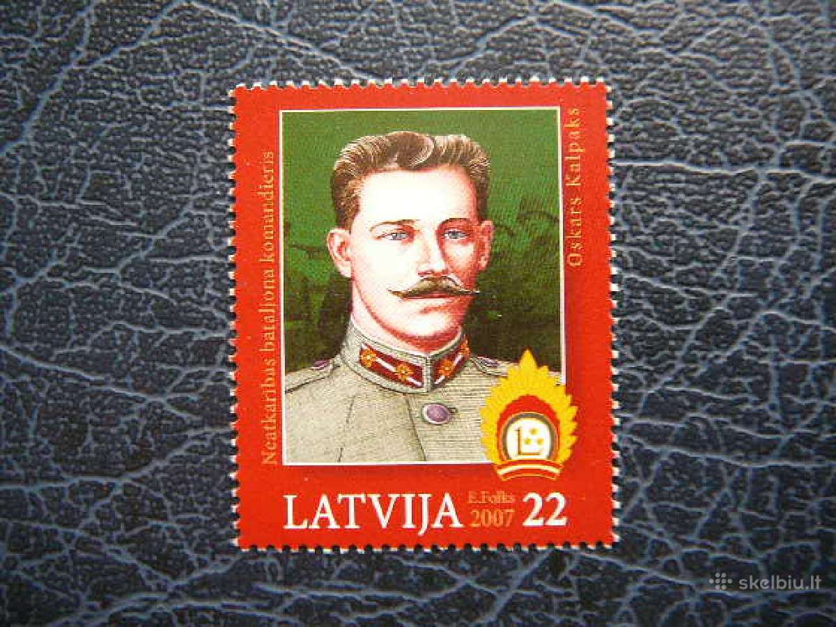 Oskars Kalpaks Latvija 2007 Mnh llt691