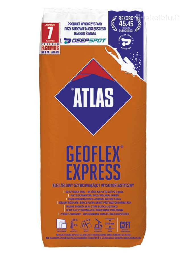 Atlas mišiniai klijai,tinkai, gruntai, mišiniai - nuotraukos Nr. 5