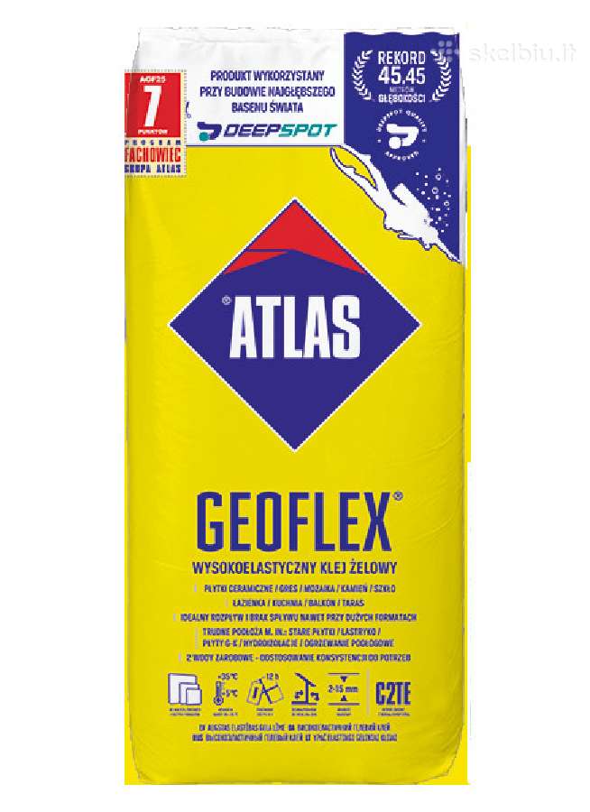 Atlas mišiniai klijai,tinkai, gruntai, mišiniai - nuotraukos Nr. 8