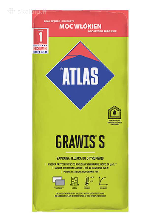 Atlas mišiniai klijai,tinkai, gruntai, mišiniai - nuotraukos Nr. 11