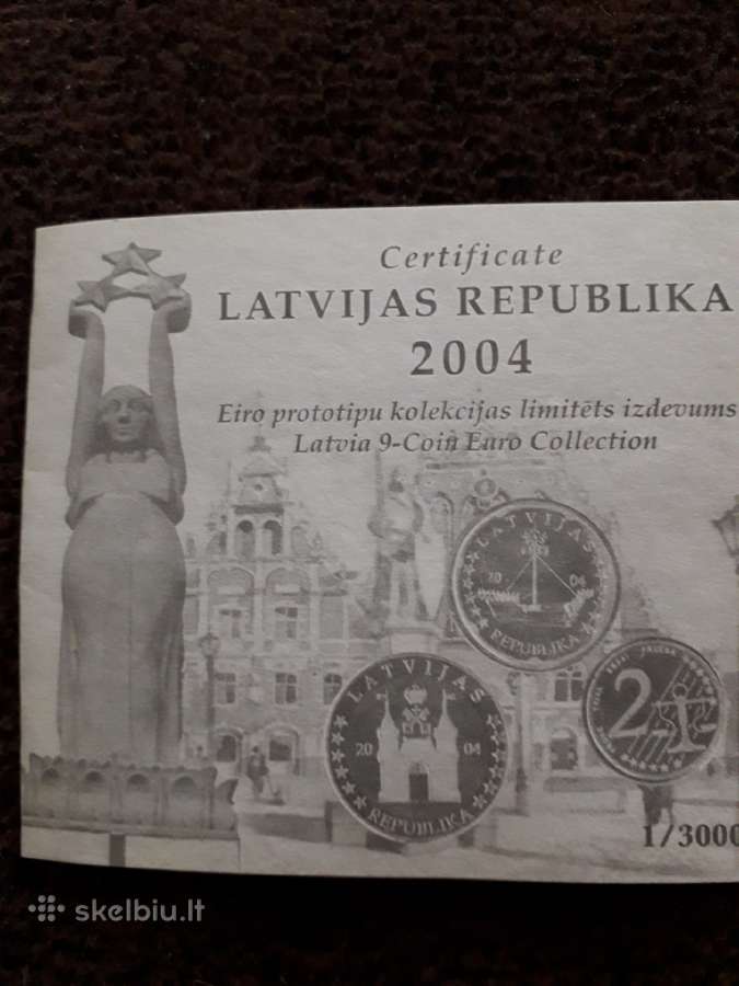 Euro praba rinkinys Latvija 2004 - nuotraukos Nr. 3