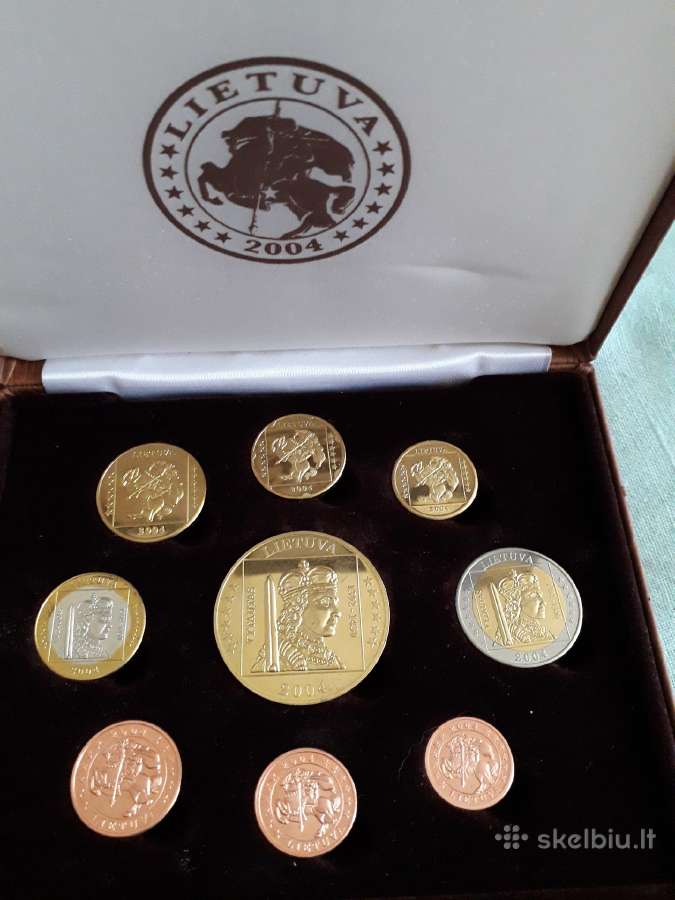 Euro praba rinkinys 9 vnt. Lietuva 2004 - nuotraukos Nr. 2
