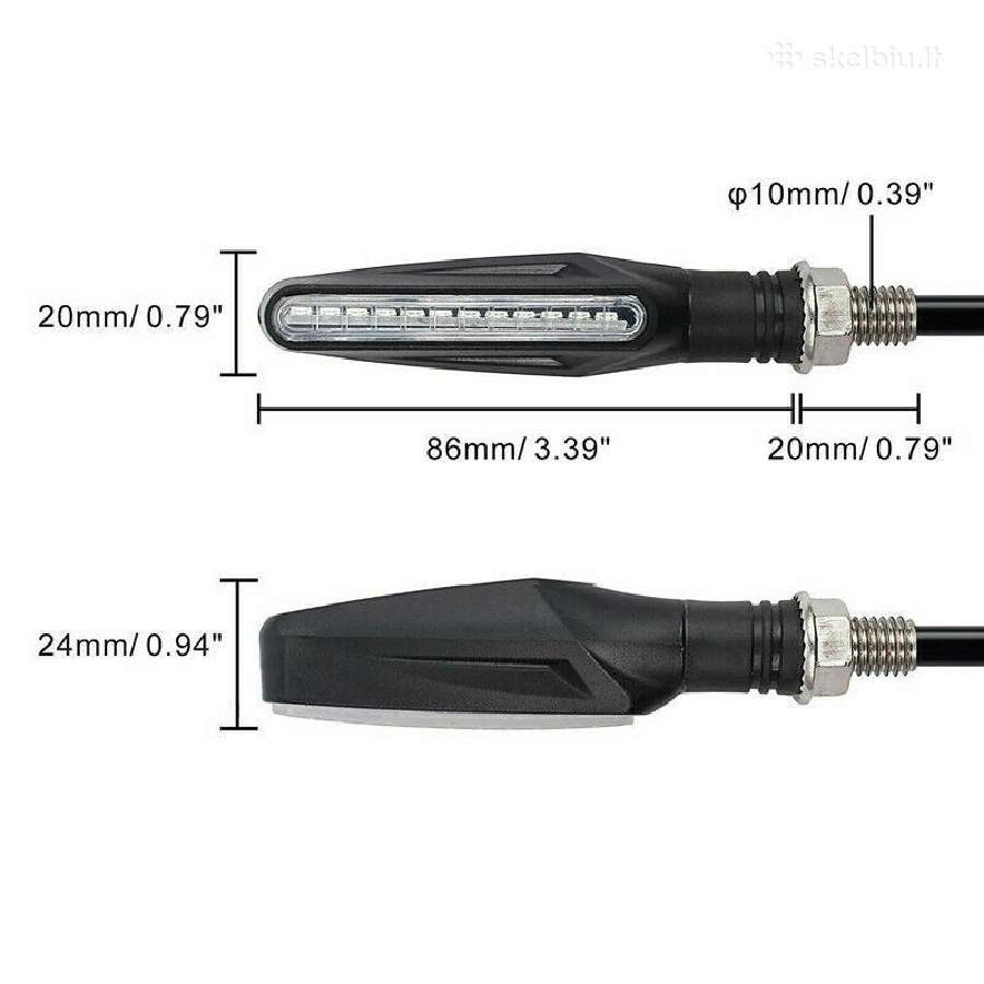 LED posūkių komplektas motociklui - nuotraukos Nr. 3