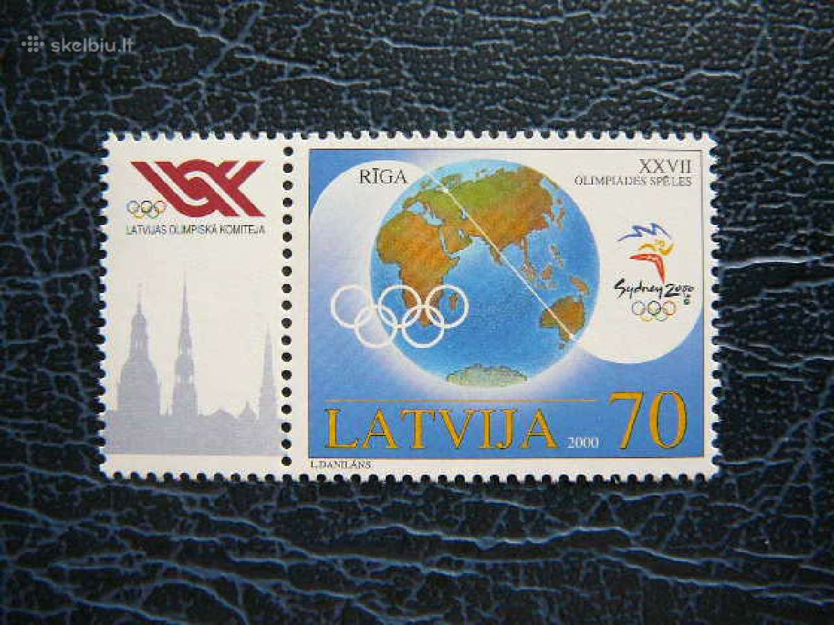 Olimpines Latvija 2000 Mnh llt528