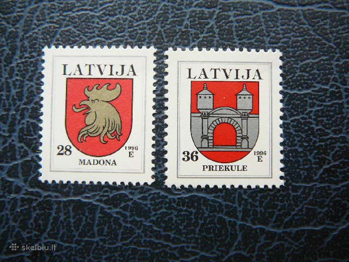 Herbai Standartai Latvija 1996 Mnh llt438/9
