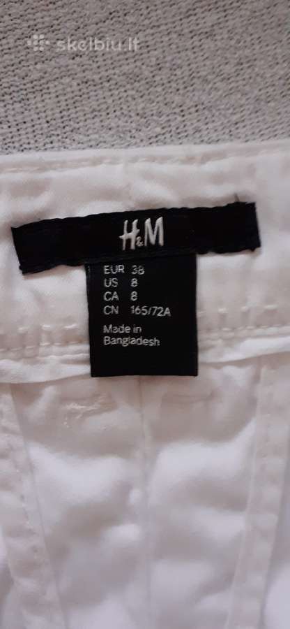 "h&m" baltos spalvos kelnes - nuotraukos Nr. 2