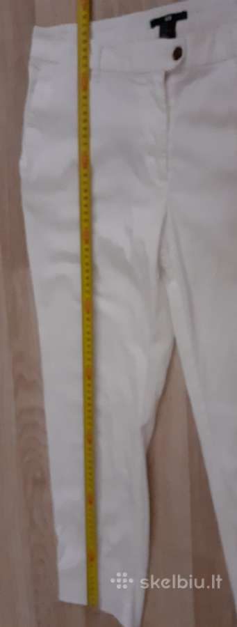"h&m" baltos spalvos kelnes - nuotraukos Nr. 7