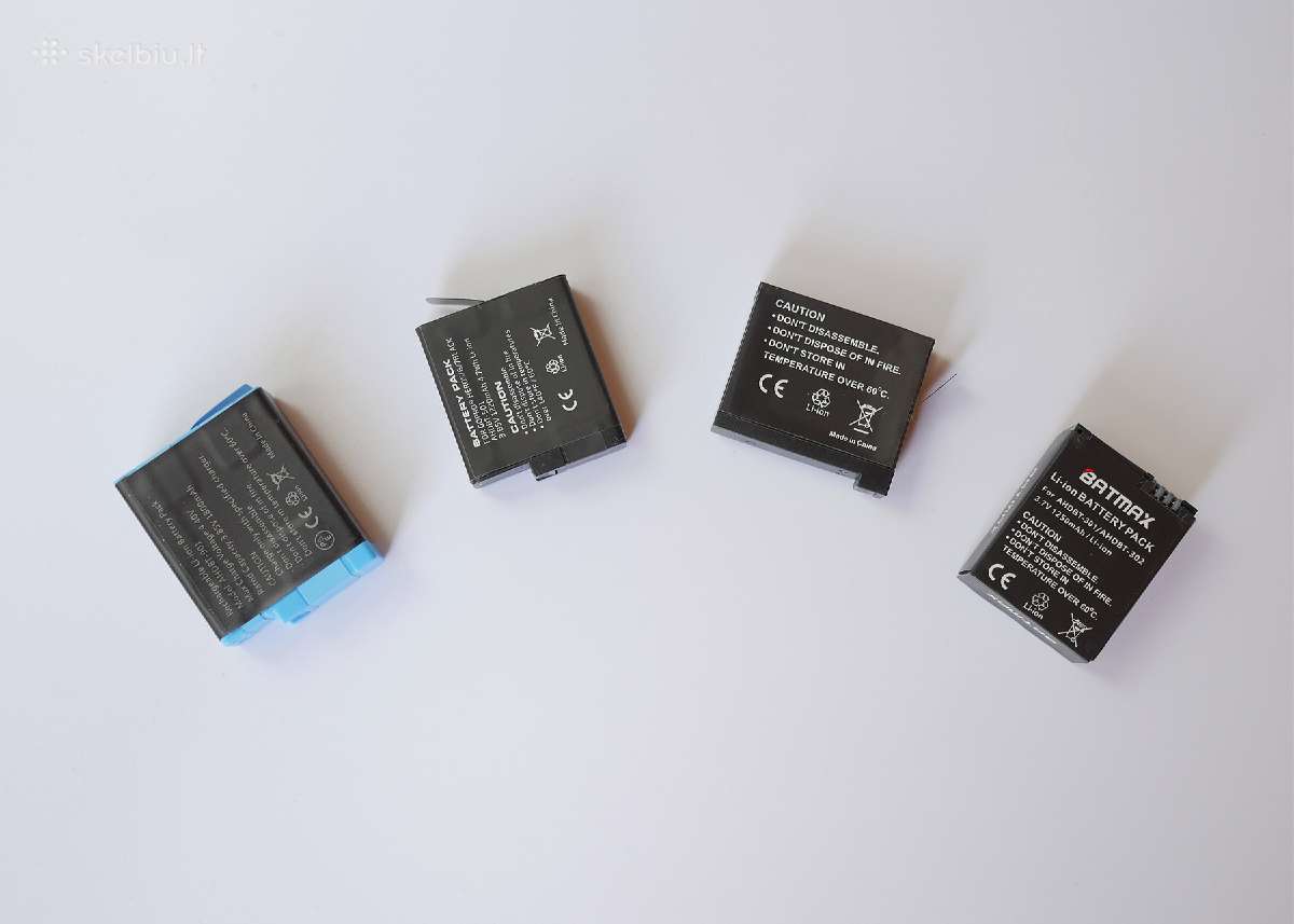 Gopro 12, 11, 10, 9, 8, 7, 6, 5, 4, 3 bat ir pak - nuotraukos Nr. 3