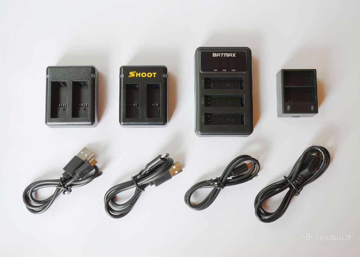 Gopro 12, 11, 10, 9, 8, 7, 6, 5, 4, 3 bat ir pak - nuotraukos Nr. 4