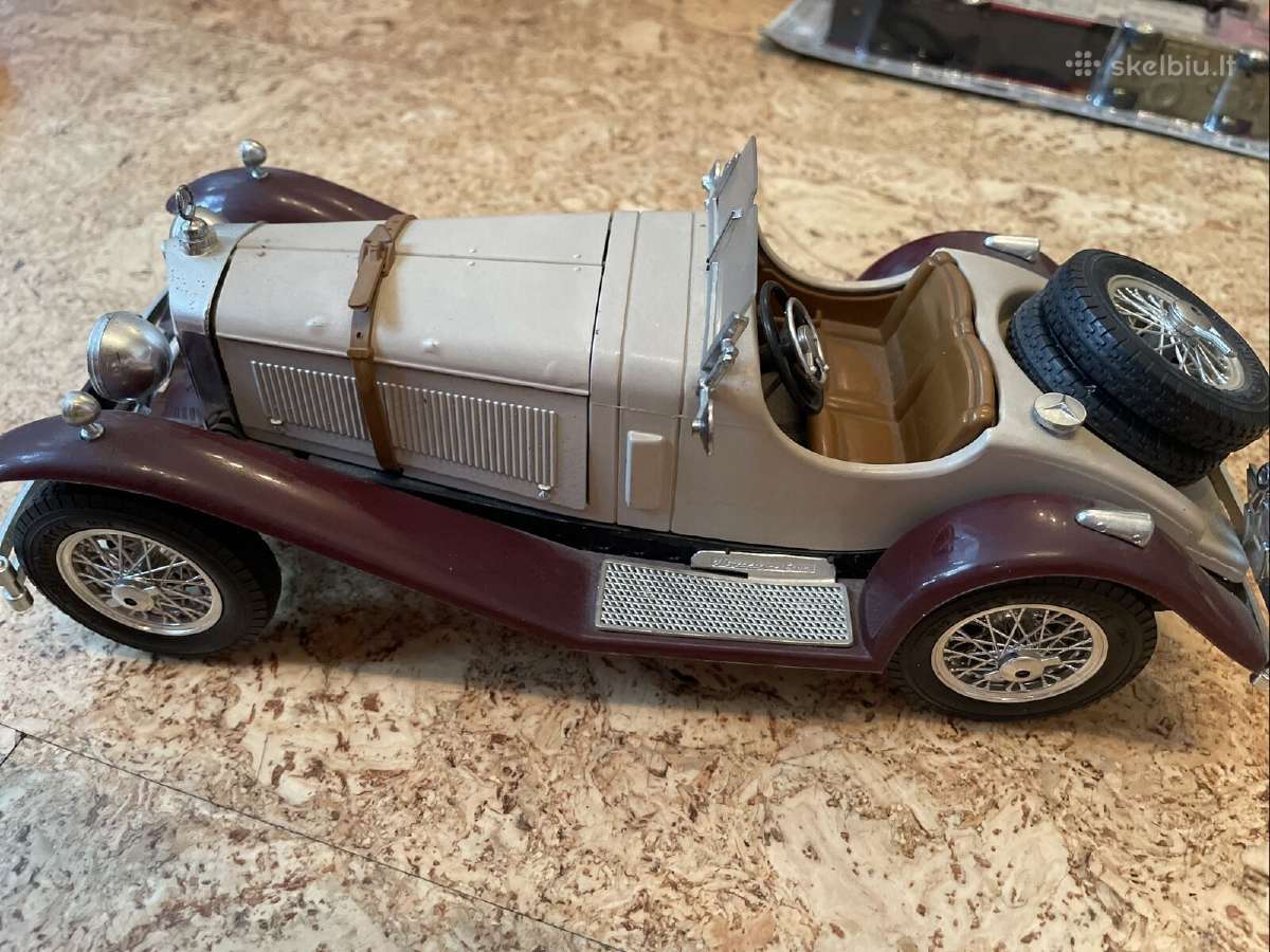 Mercedes Benz Ssk 1928 burago tarpukario 1:18