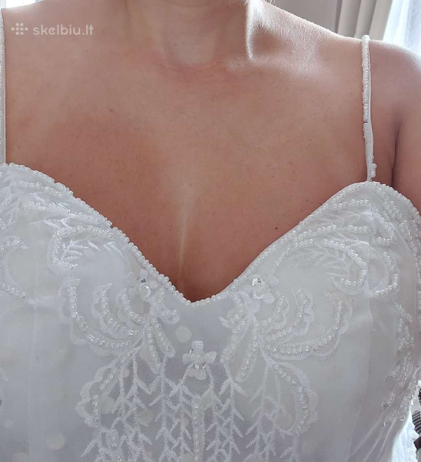 Nauja vestuvinė suknelė M dydžio - nuotraukos Nr. 5
