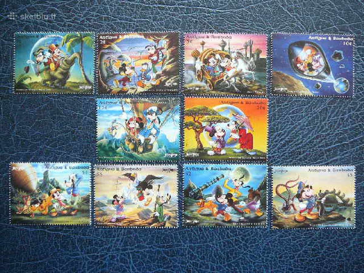 Disnejus Ziulis Vernas Antigua Barbuda Mnh ant2388