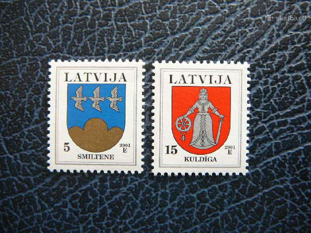Herbai Standartai Latvija 2001 Mnh llt541/2 I