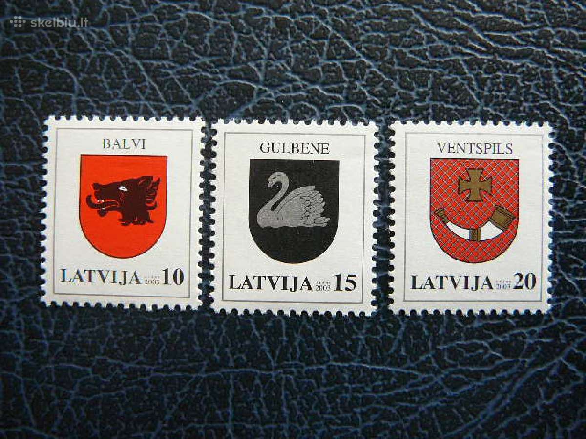 Herbai Standartai Latvija 2003 Mnh llt584/6
