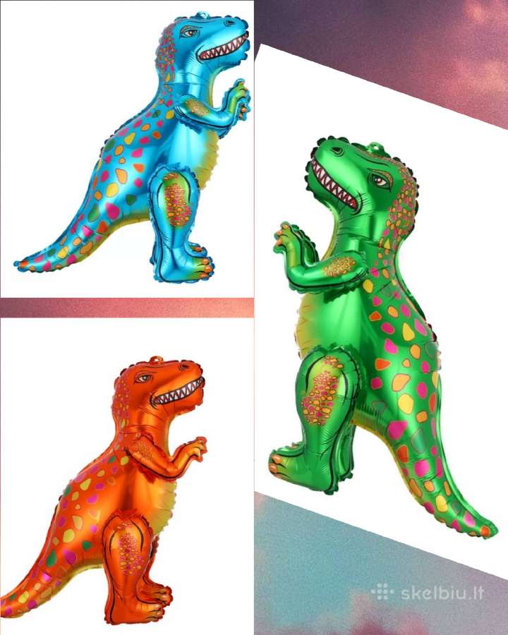 Labai gražus dinozauras balionas 3D - nuotraukos Nr. 2