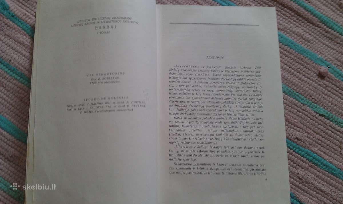 Literatūra ir kalba (I tomas)1956 m. - nuotraukos Nr. 2