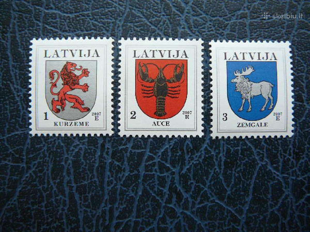 Herbai Standartai Latvija 2007 Mnh llt371/2dviii