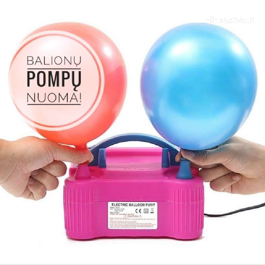 Nuomuojam elektrine balionų pompa 7€ savaitgaliui - nuotraukos Nr. 3