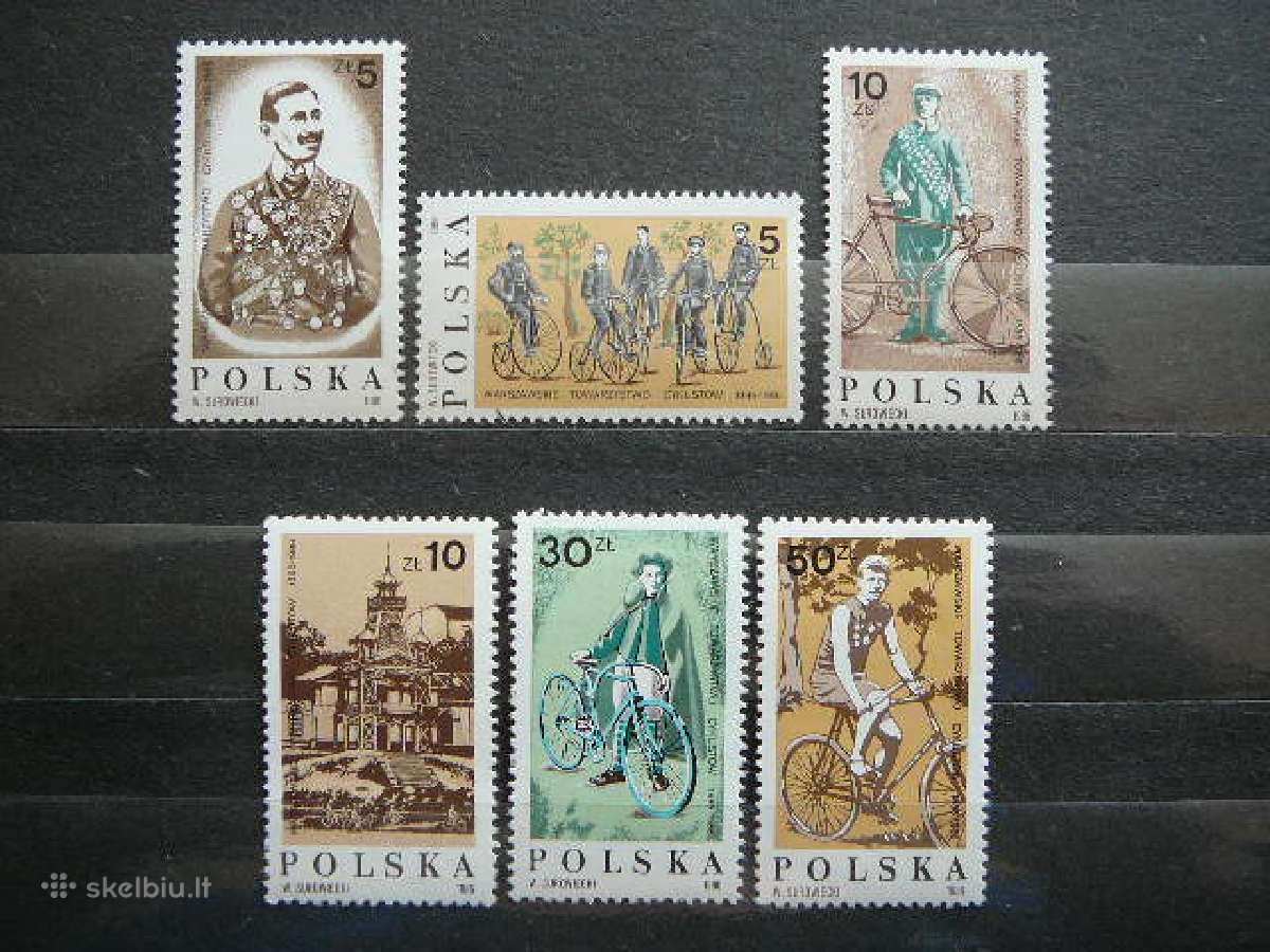 Dviraciai Lenkija 1986 Mnh lk3069