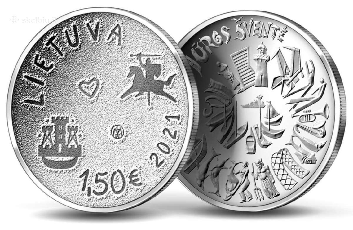 2021 m. 1,5€ ir 5€ Moneta, skirta Jūros šventei - nuotraukos Nr. 3