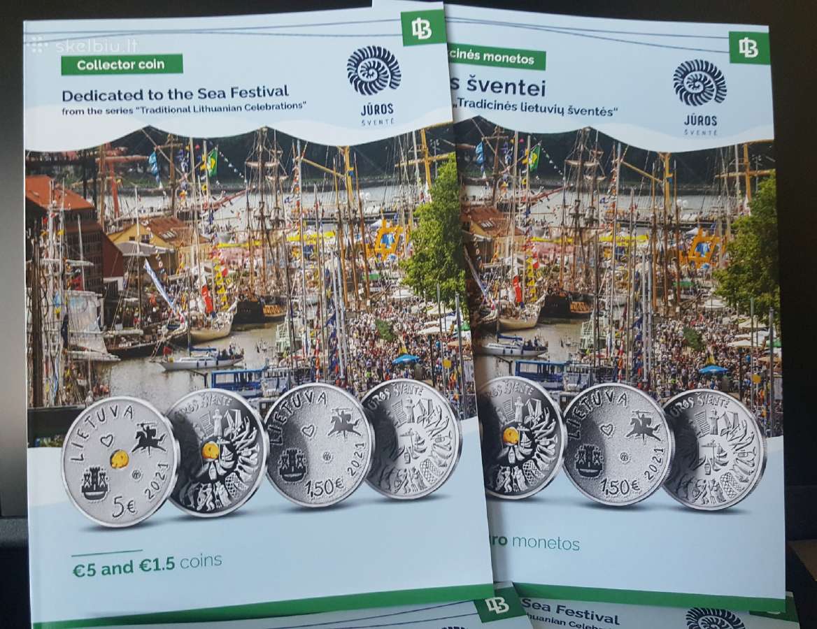 2021 m. 1,5€ ir 5€ Moneta, skirta Jūros šventei - nuotraukos Nr. 7