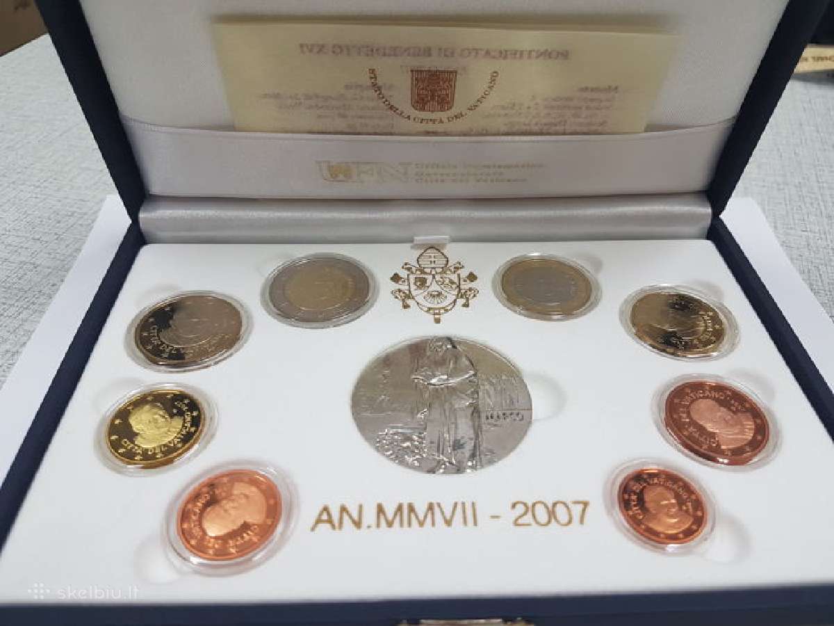 Vatican 2007 Proof Kolekcionuojamų monetų rinkinys